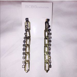 BCBGeneration Brass Chainlink Dangling Earrings